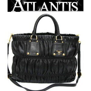 Prada Nappa Gaufre leather tote bag black